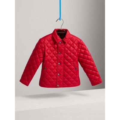 red burberry jacket