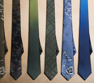 mens burberry ties