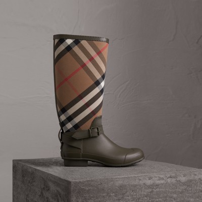 burberry boots green