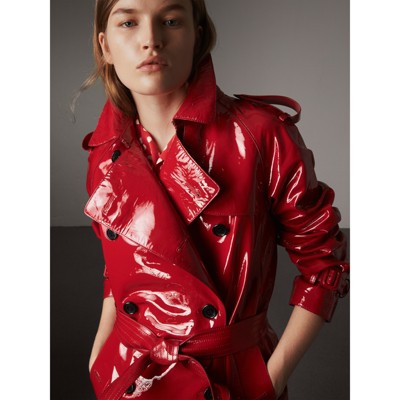 burberry trench coat red