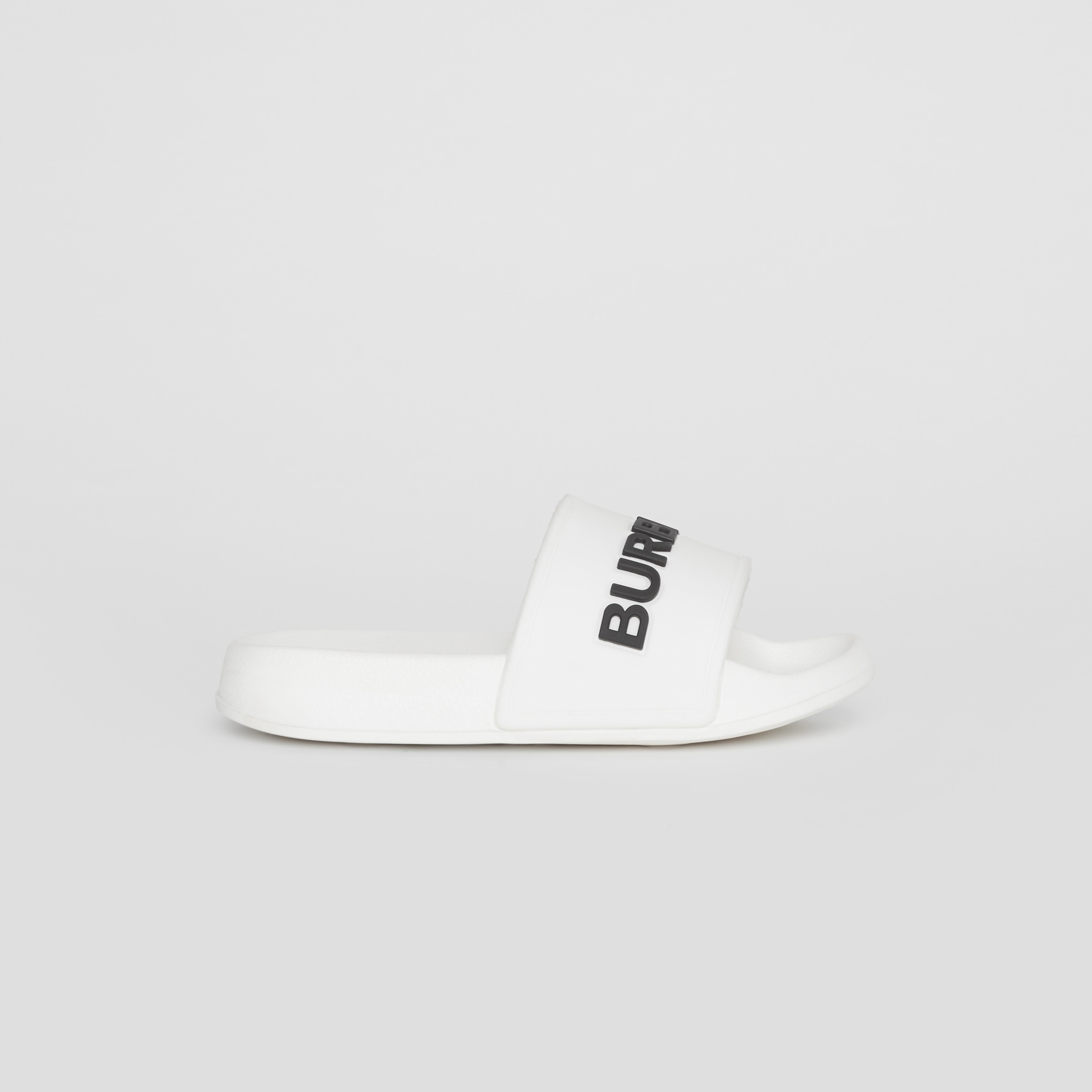 burberry slides white