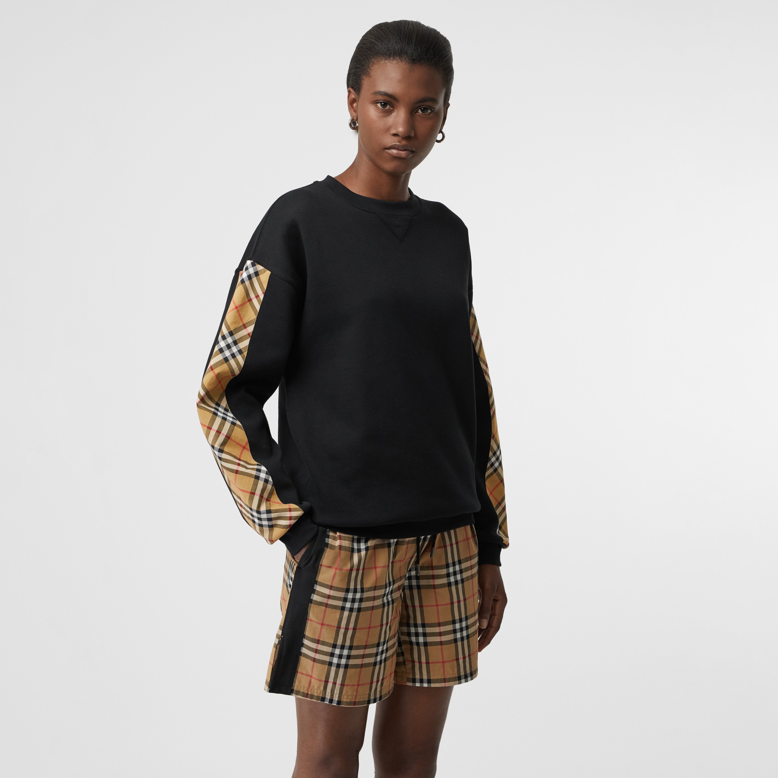 burberry vintage check sweatshirt