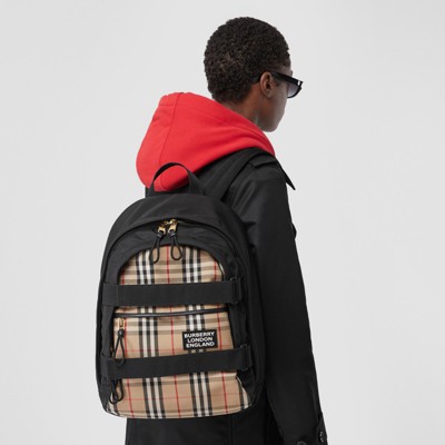 burberry vintage check backpack