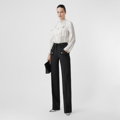 womens burberry trousers