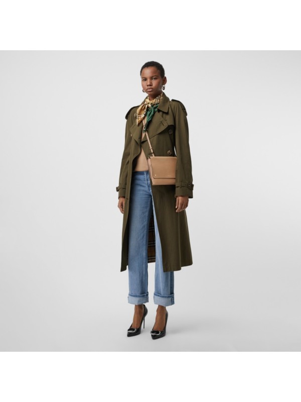 Leather Envelope Crossbody Bag in Light Camel Women Burberry United