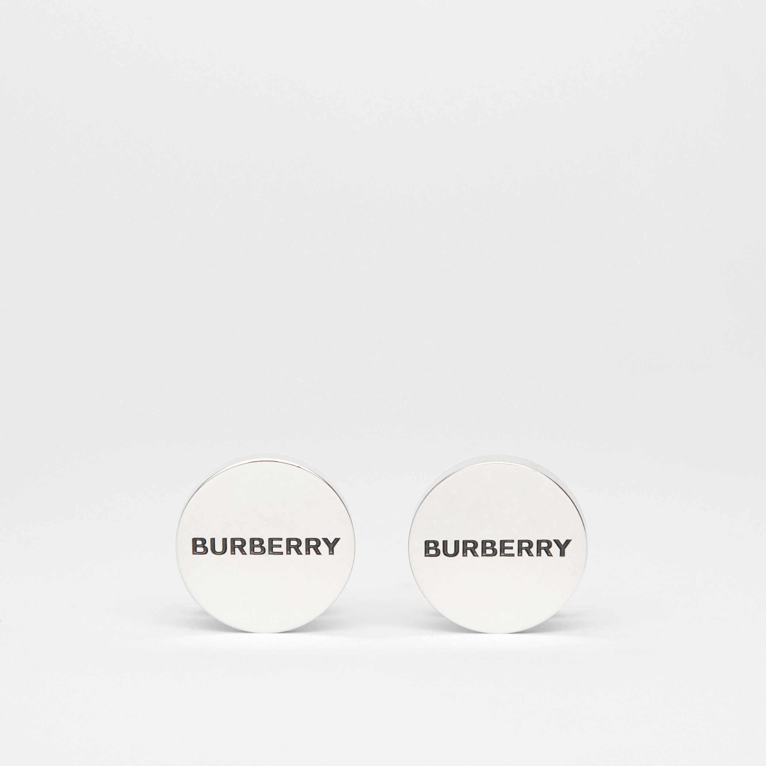 Engraved Silver-plated Cufflinks - Burberry United States
