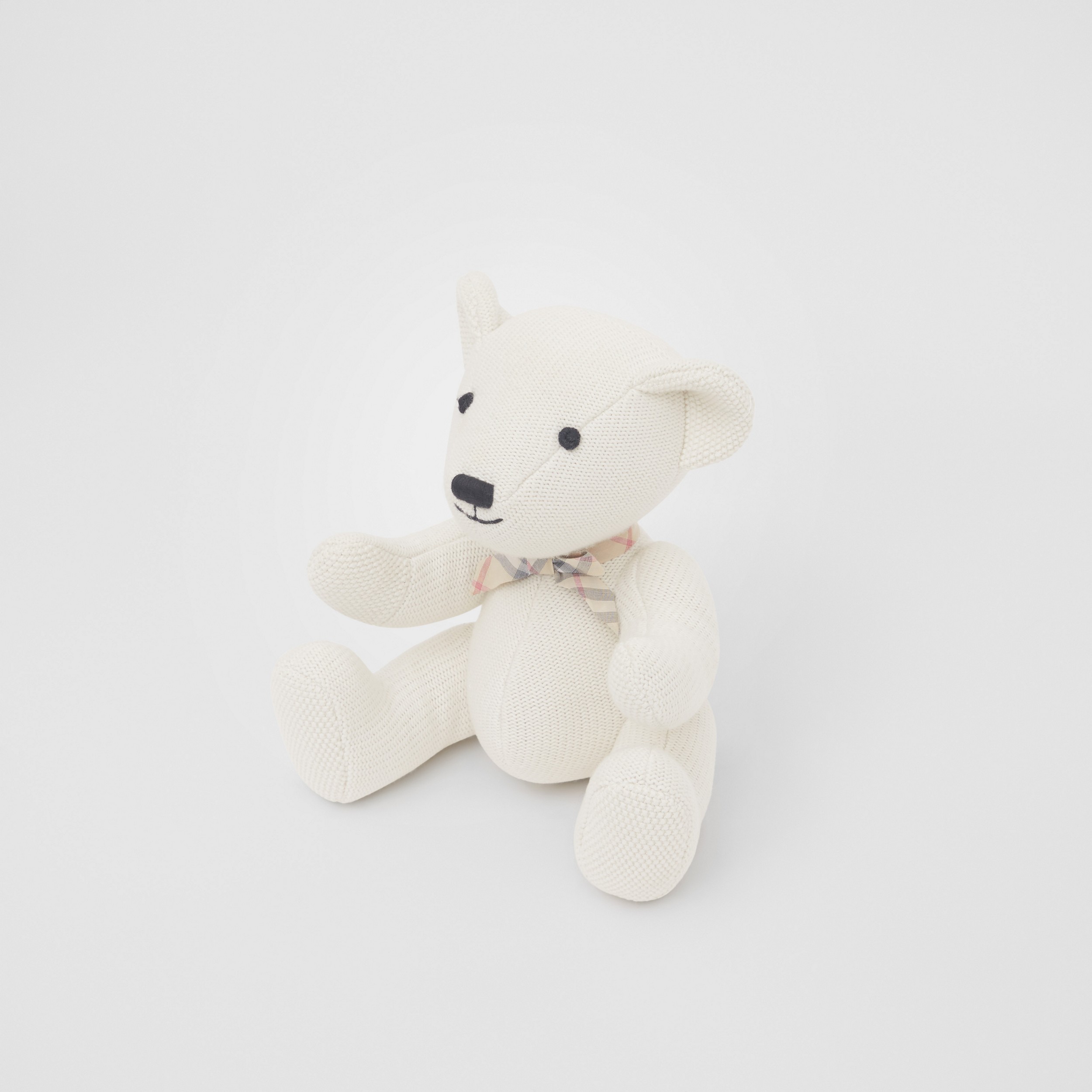 Cotton Cashmere Thomas Bear in Ivory - Children | Burberry United States