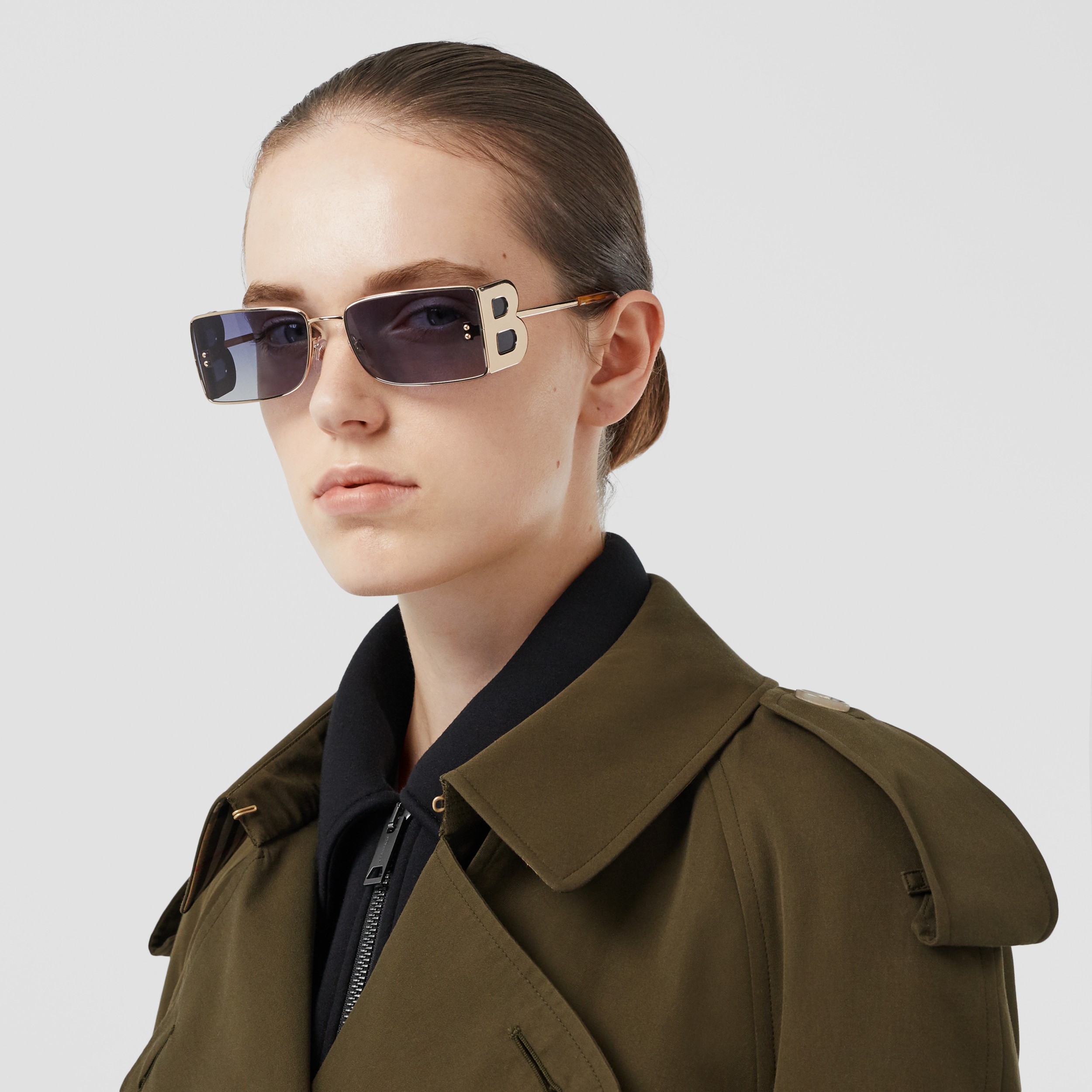 The Long Westminster Heritage Trench Coat in Dark Military Khaki