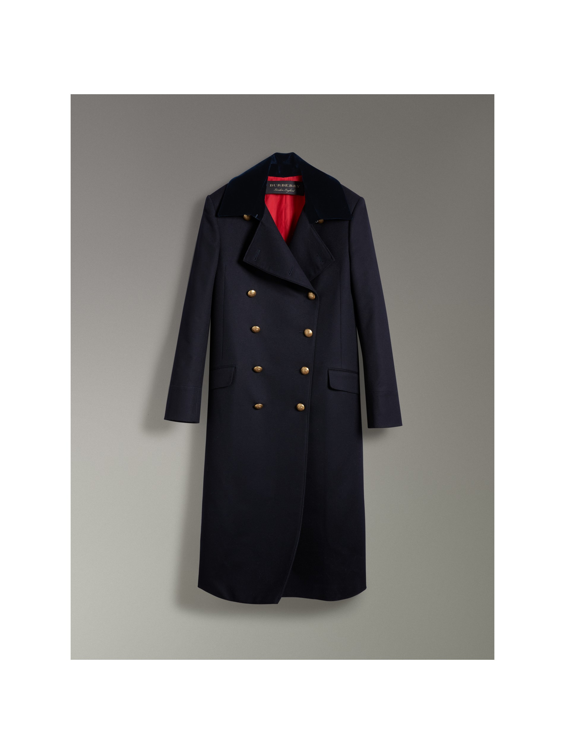 驼丝锦军风大衣 产品图片31