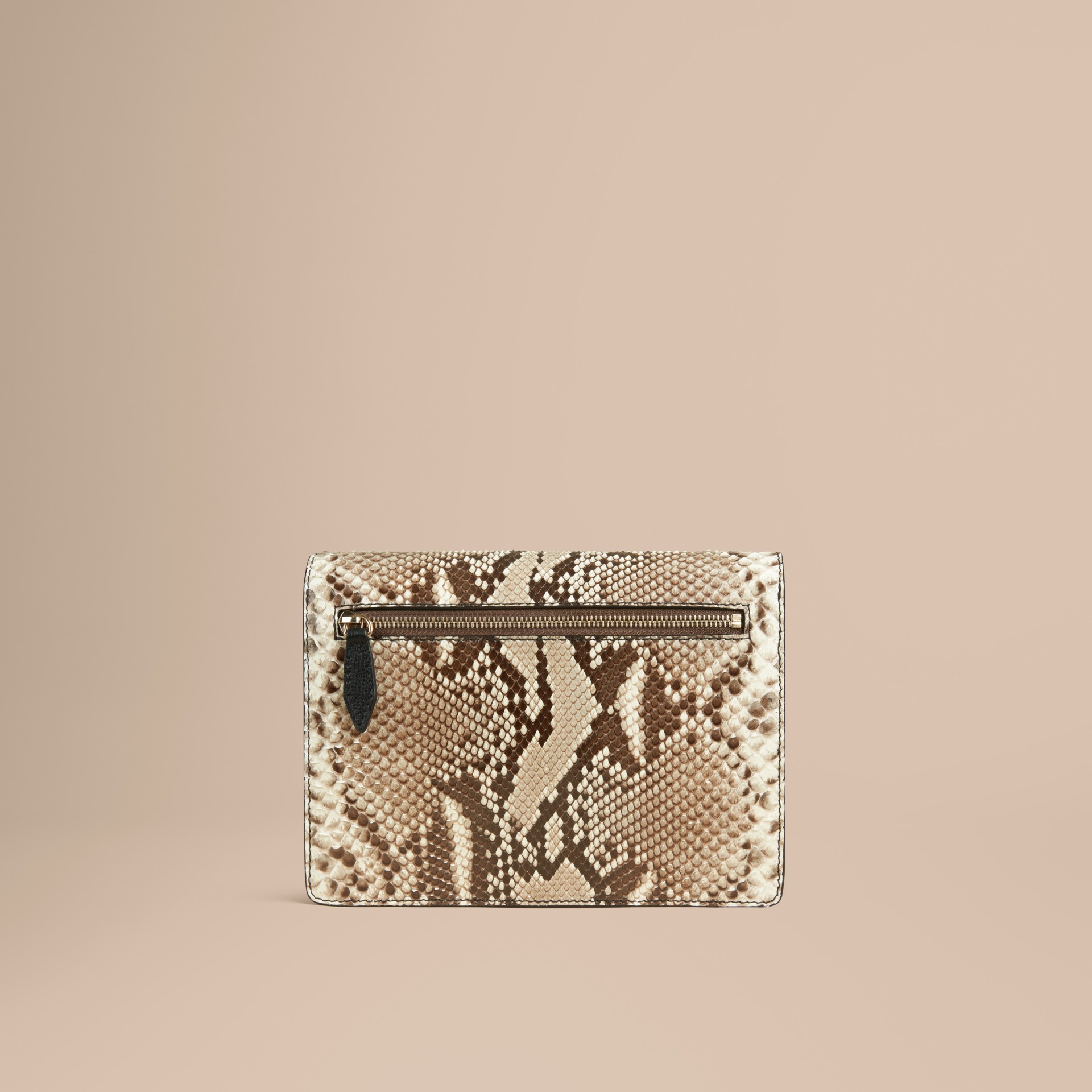 Small Python Crossbody Bag in Natural Women Burberry United States