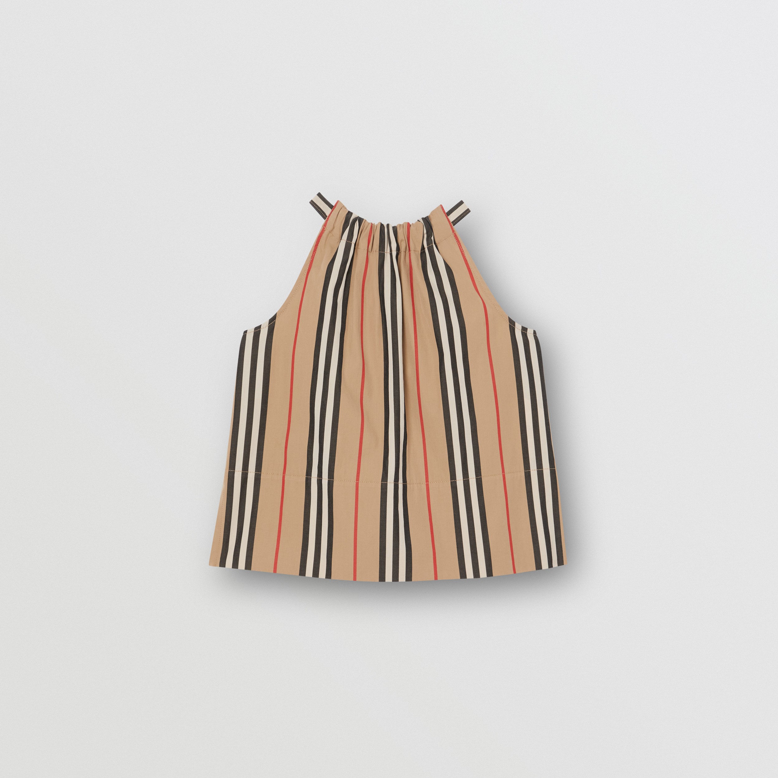 beige halterneck top