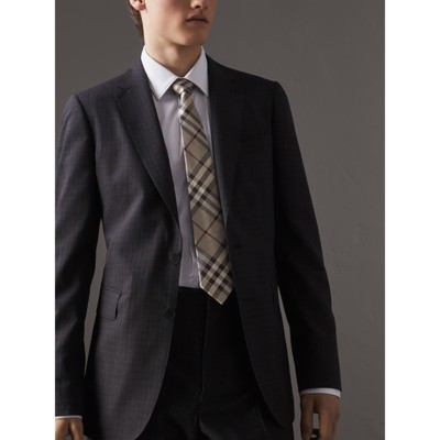 burberry tie with suit