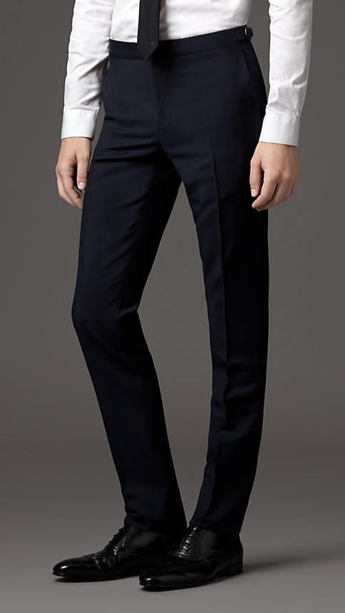 Slim Fit Wool Mohair Part-canvas Three-Piece Suit | Burberry
