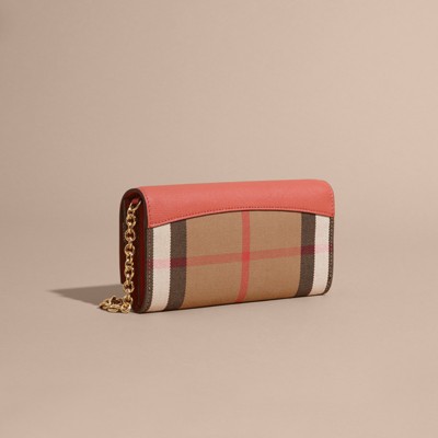 burberry house check wallet