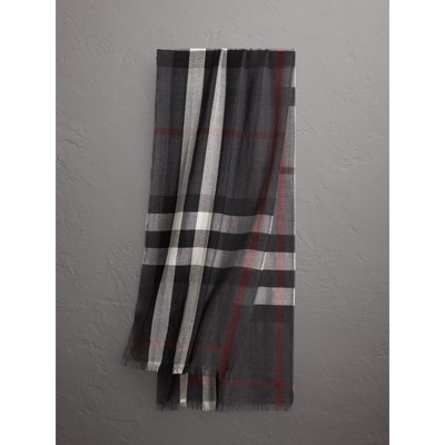 burberry charcoal scarf