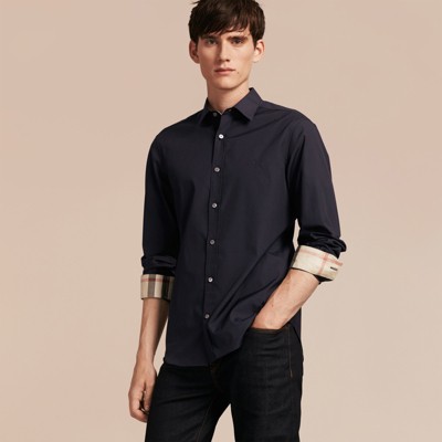 burberry check shirt men