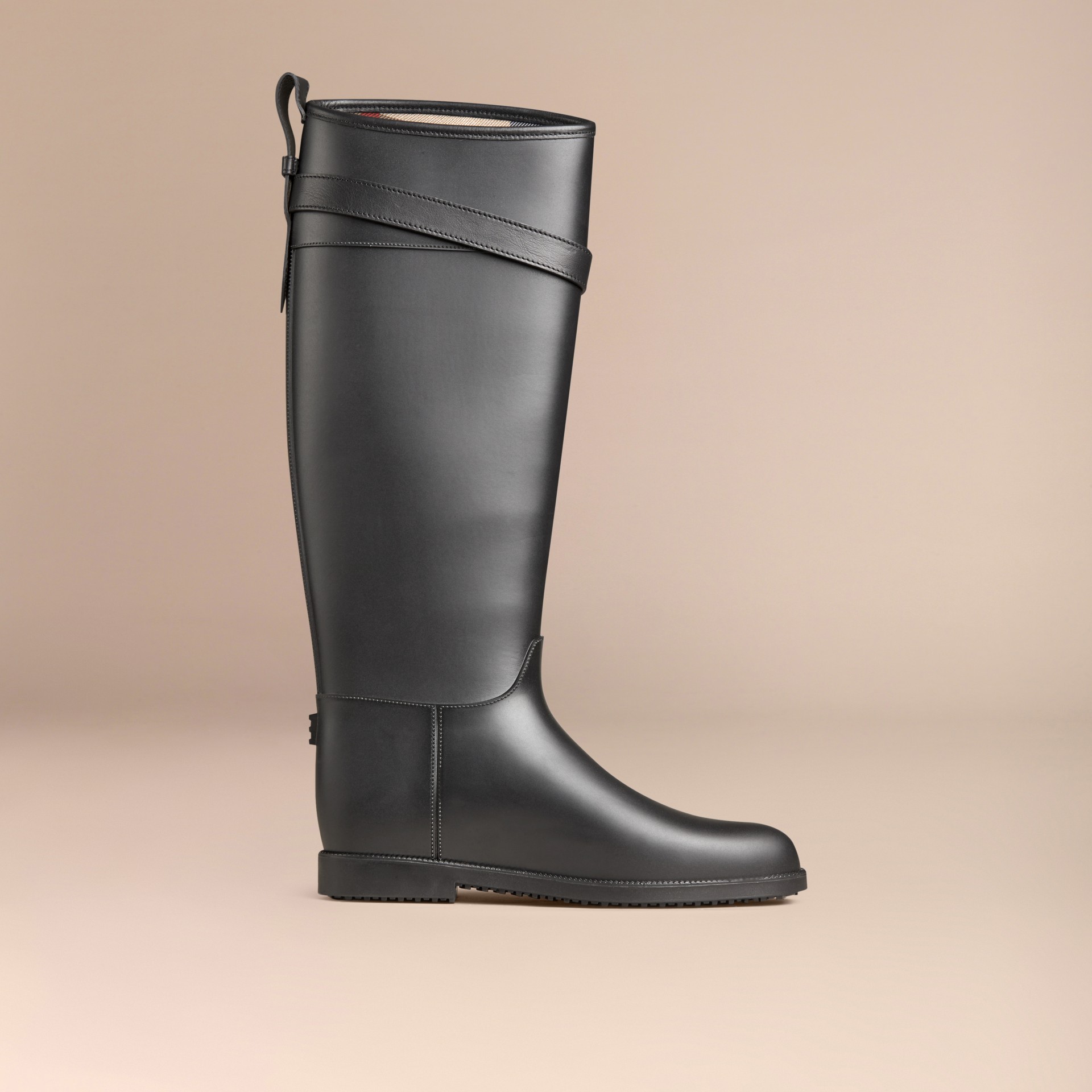 Belted Equestrian Rain Boots Burberry Canada