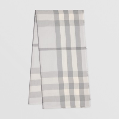 grey burberry cashmere scarf