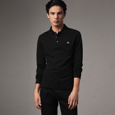 burberry polo long sleeve