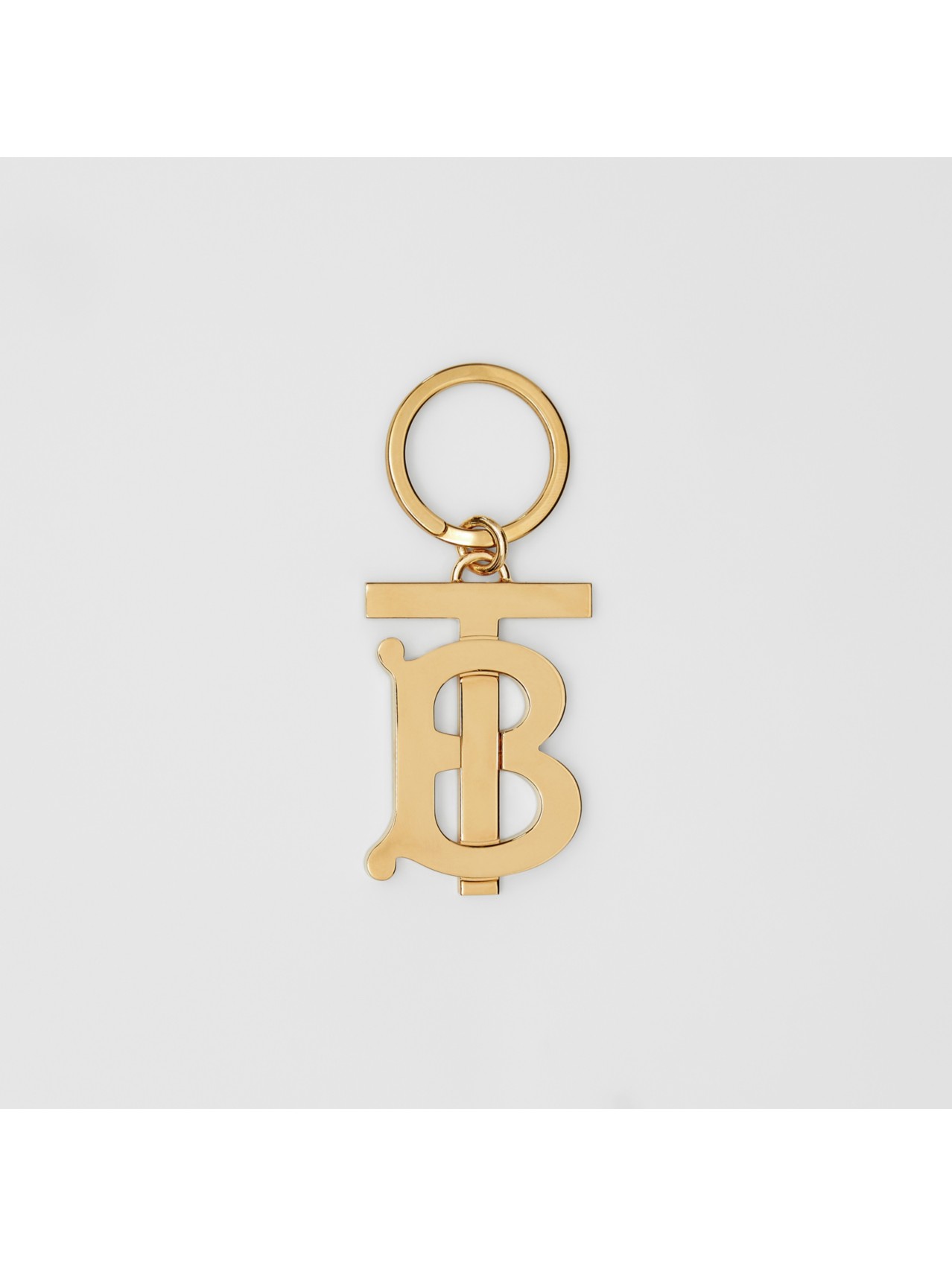 Porte-clés plaqué or Monogram