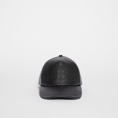 burberry leather hat