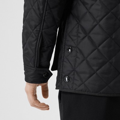 diamond quilted thermoregulated field jacket