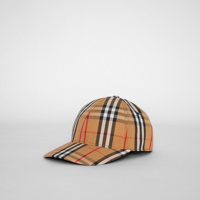 burberry check cap