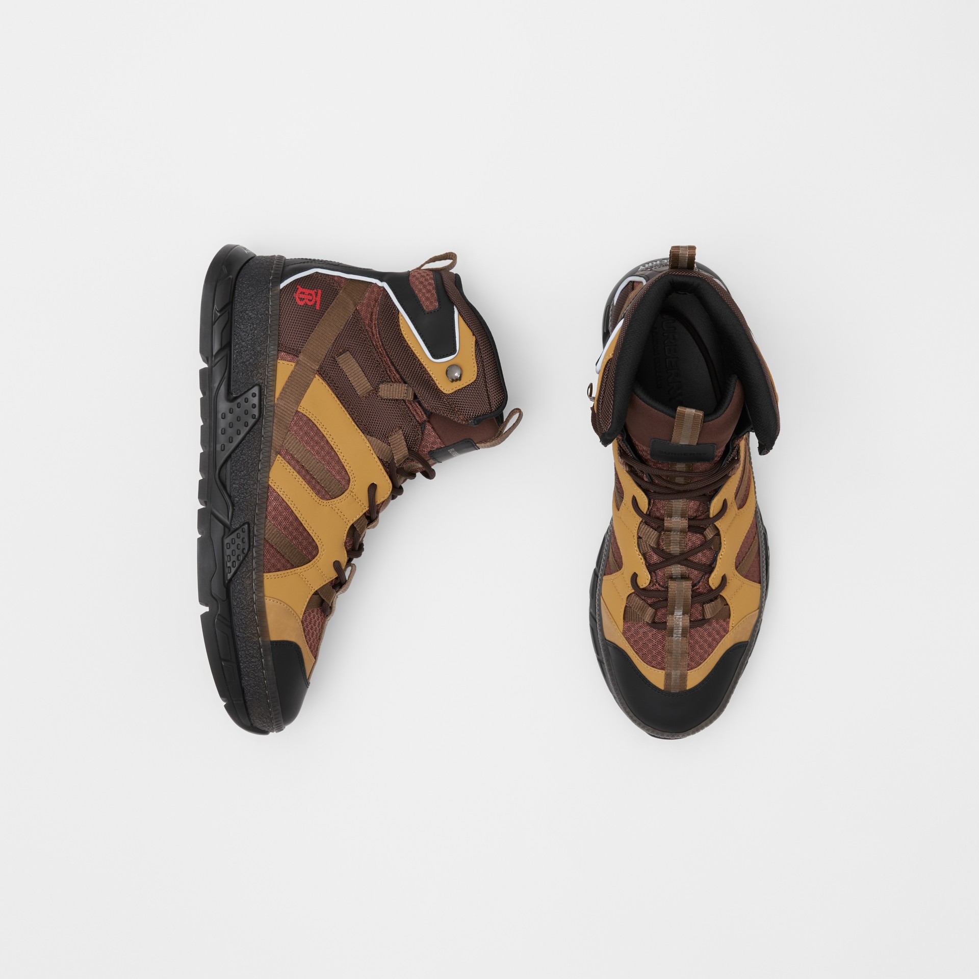 mesh and nubuck union sneakers