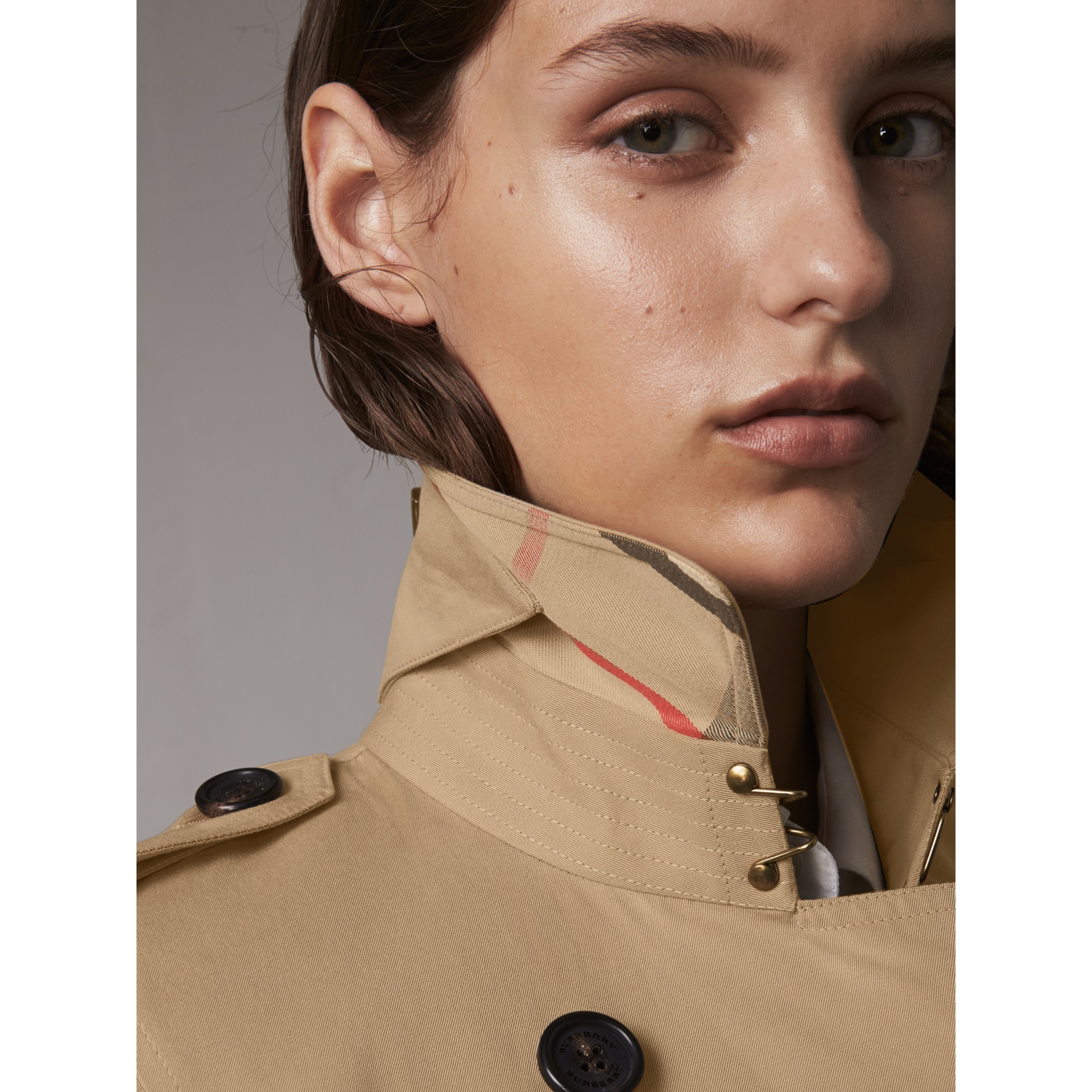 The Kensington – Extra-long Trench Coat in Honey - Women | Burberry ...