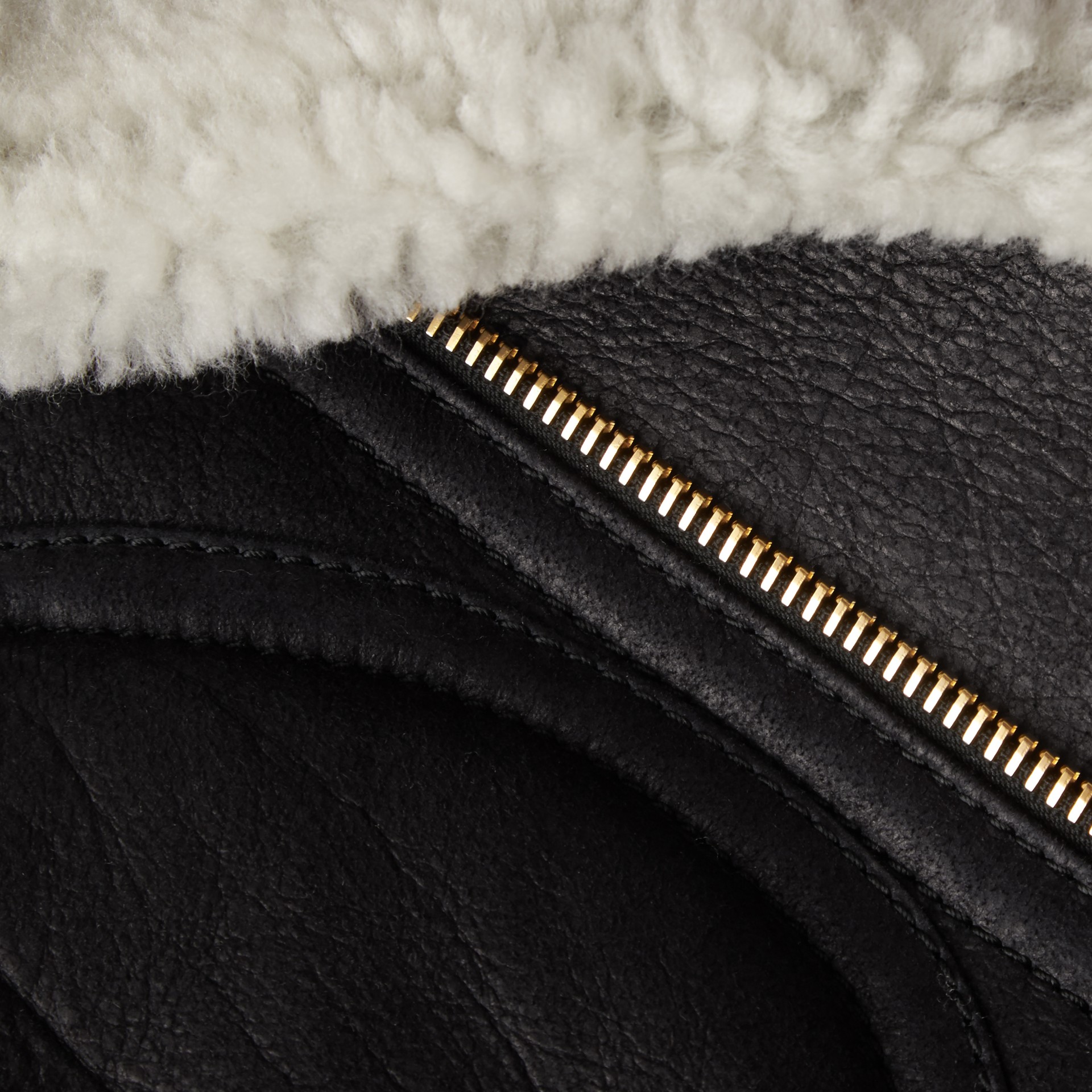 Sculptural Shearling Flight Jacket | Burberry