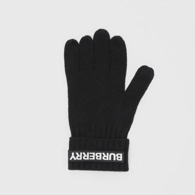 burberry gloves white