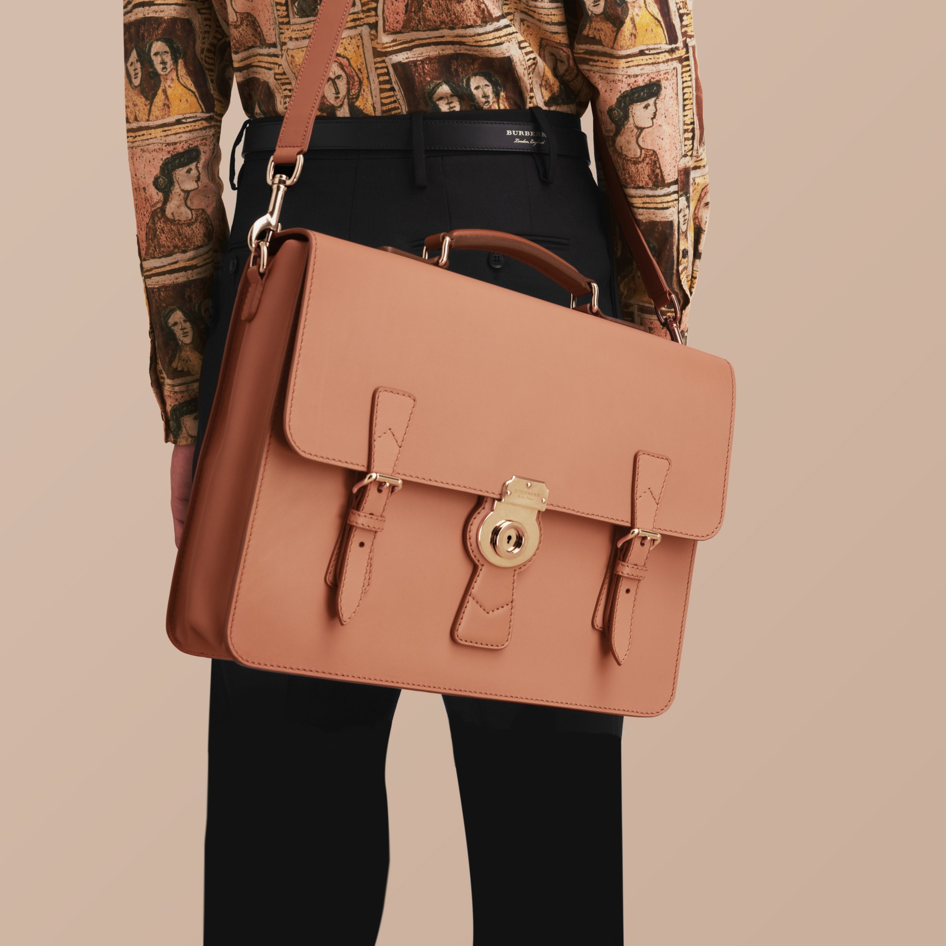 The Medium DK88 Satchel in Pale Clementine Men Burberry United States
