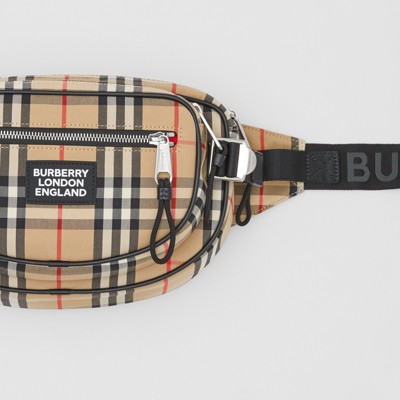 burberry check belt bag