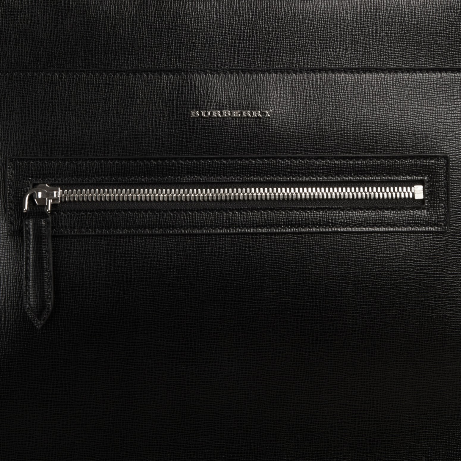 London Leather Backpack Black Burberry