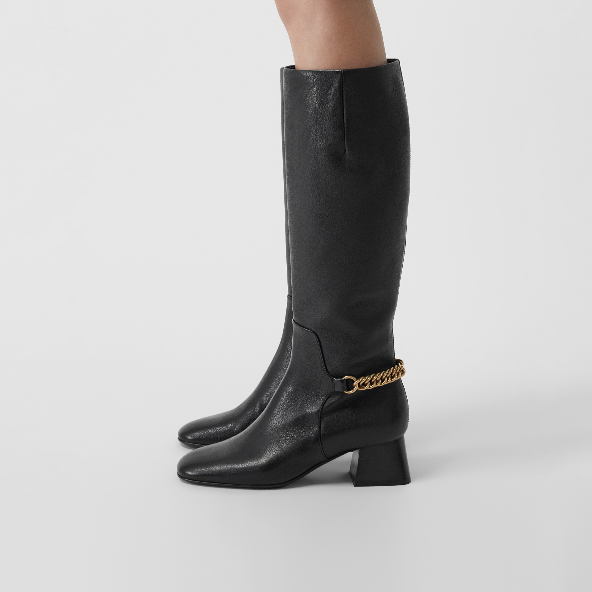knee high burberry boots