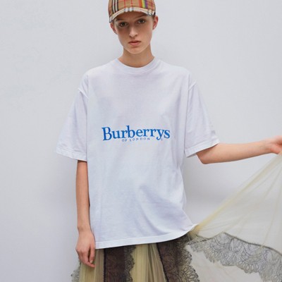 burberry blue logo t shirt