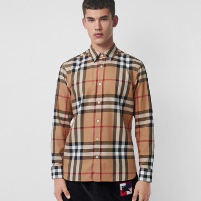 mens burberry flannel