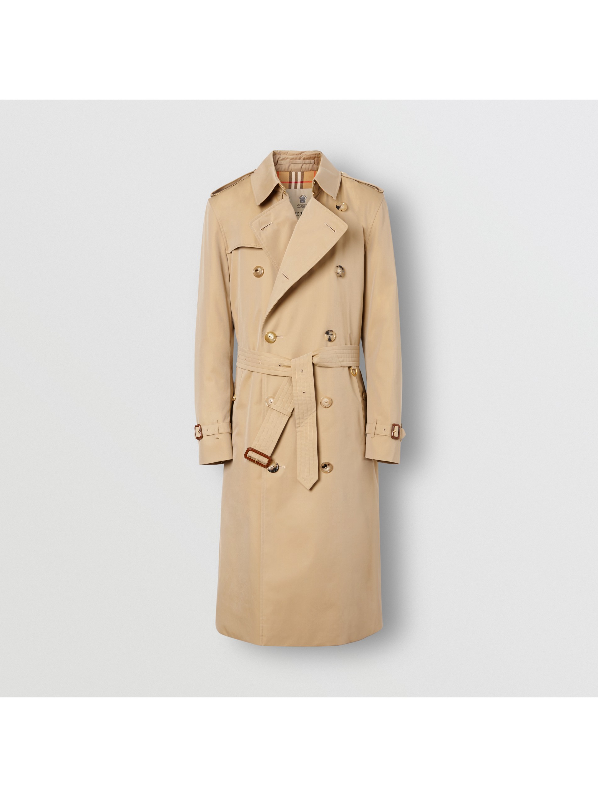 肯辛顿版型 – 长款 heritage trench 风衣 (蜜色) - 男士 | burberry