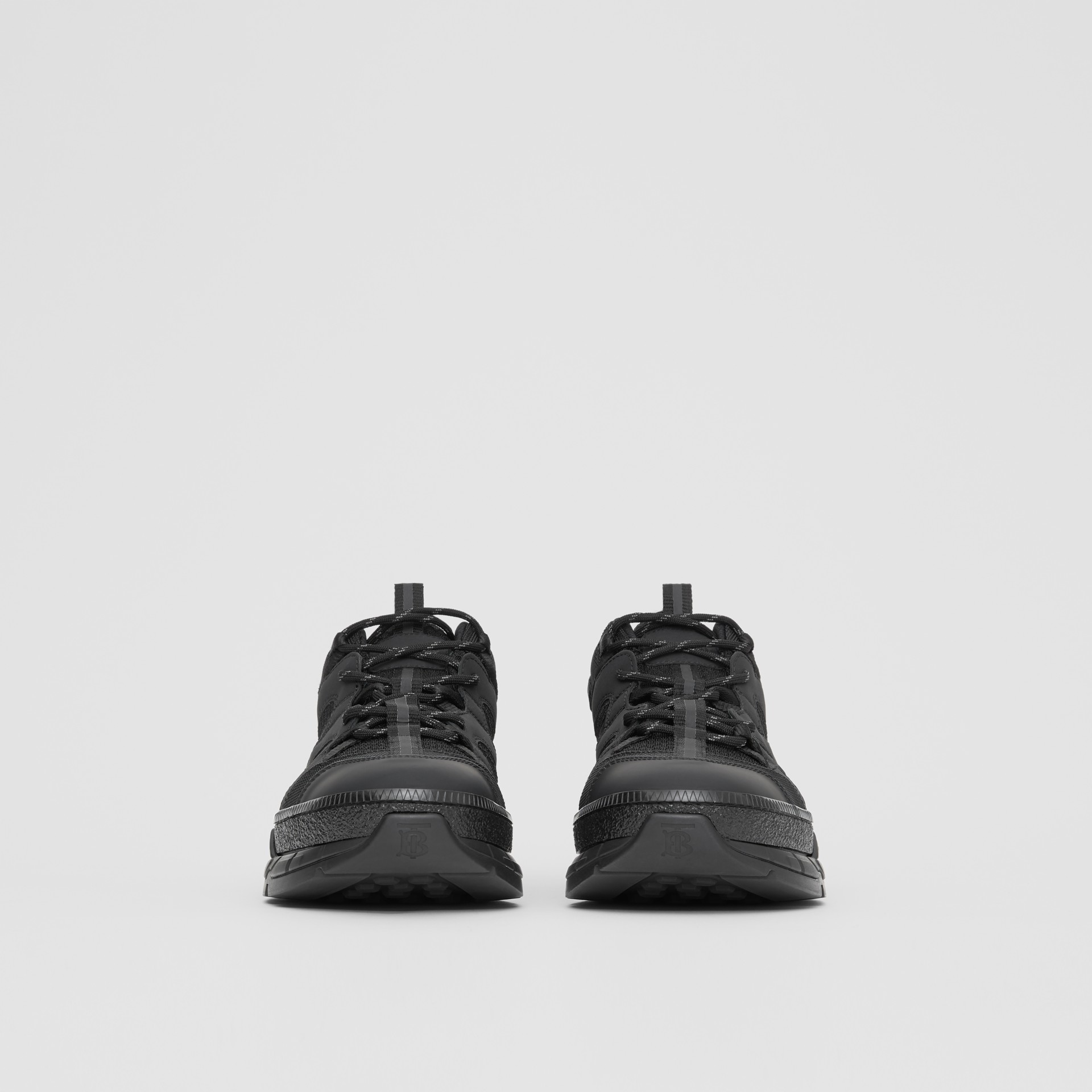 mesh and nubuck union sneakers