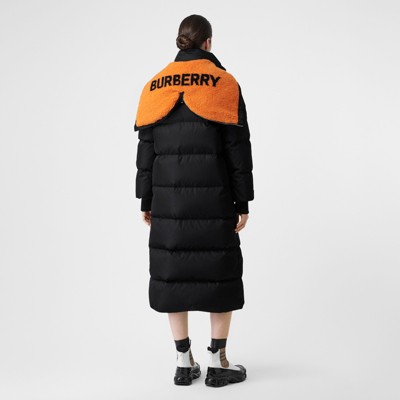 burberry long puffer coat