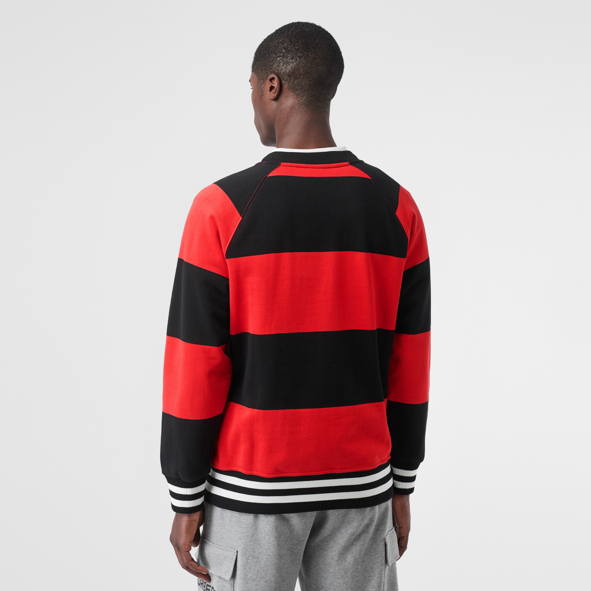 rugby stripe sweatshirt