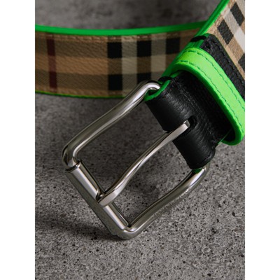 burberry belt green