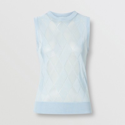 burberry vest womens blue