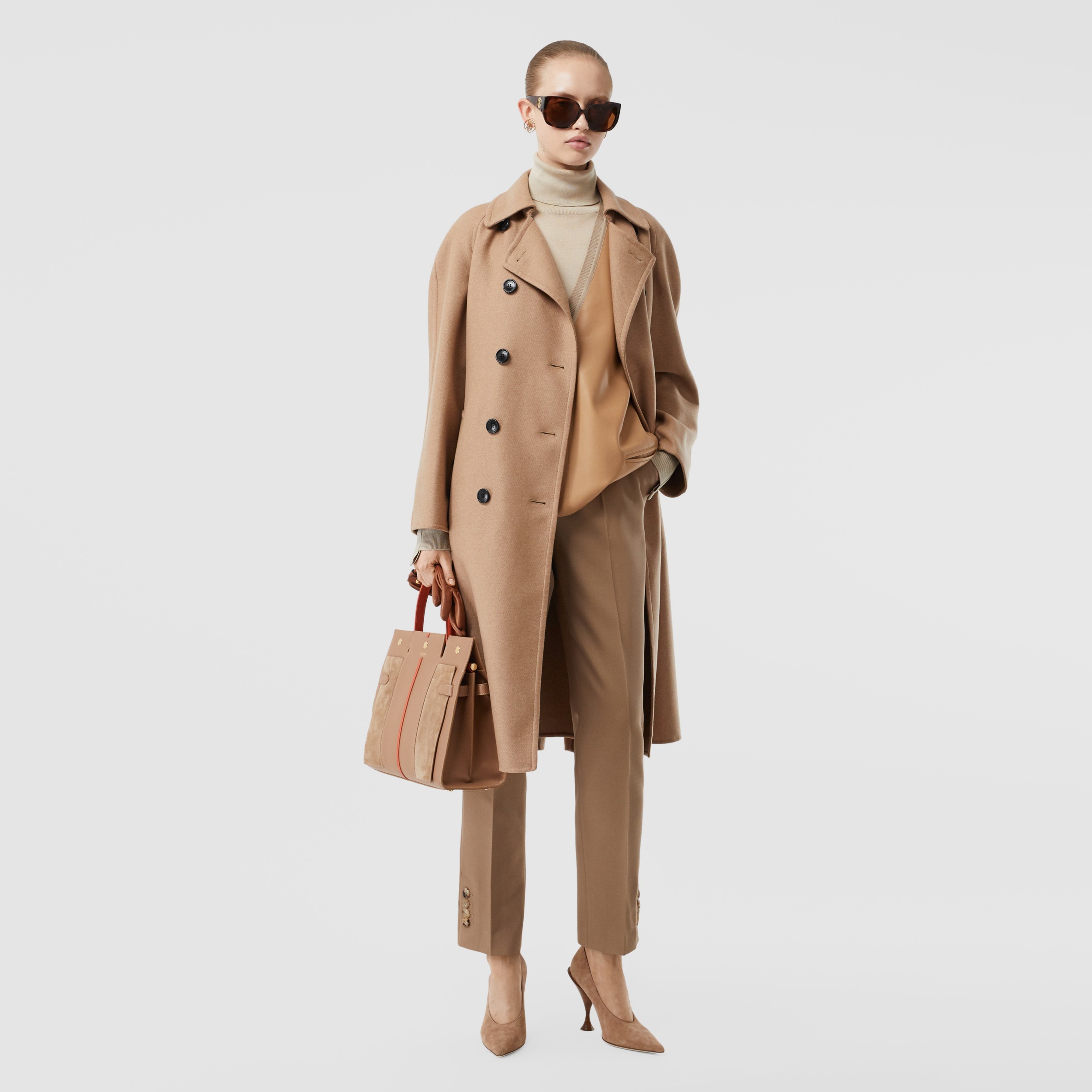 Double-faced Cashmere Trench Coat in Camel - Women | Burberry United ...