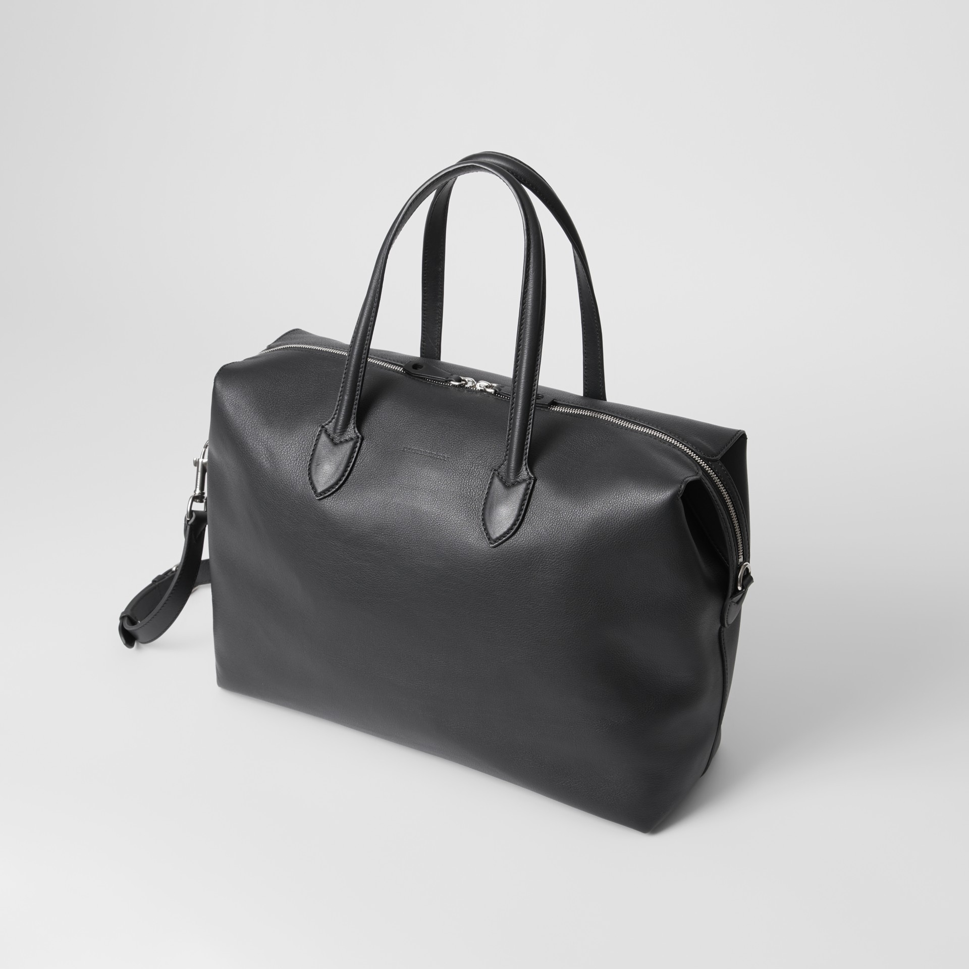 Soft Leather Holdall in Black - Men | Burberry United States