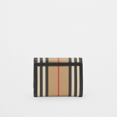 Small Icon Stripe Folding Wallet in Archive Beige | Burberry® Official