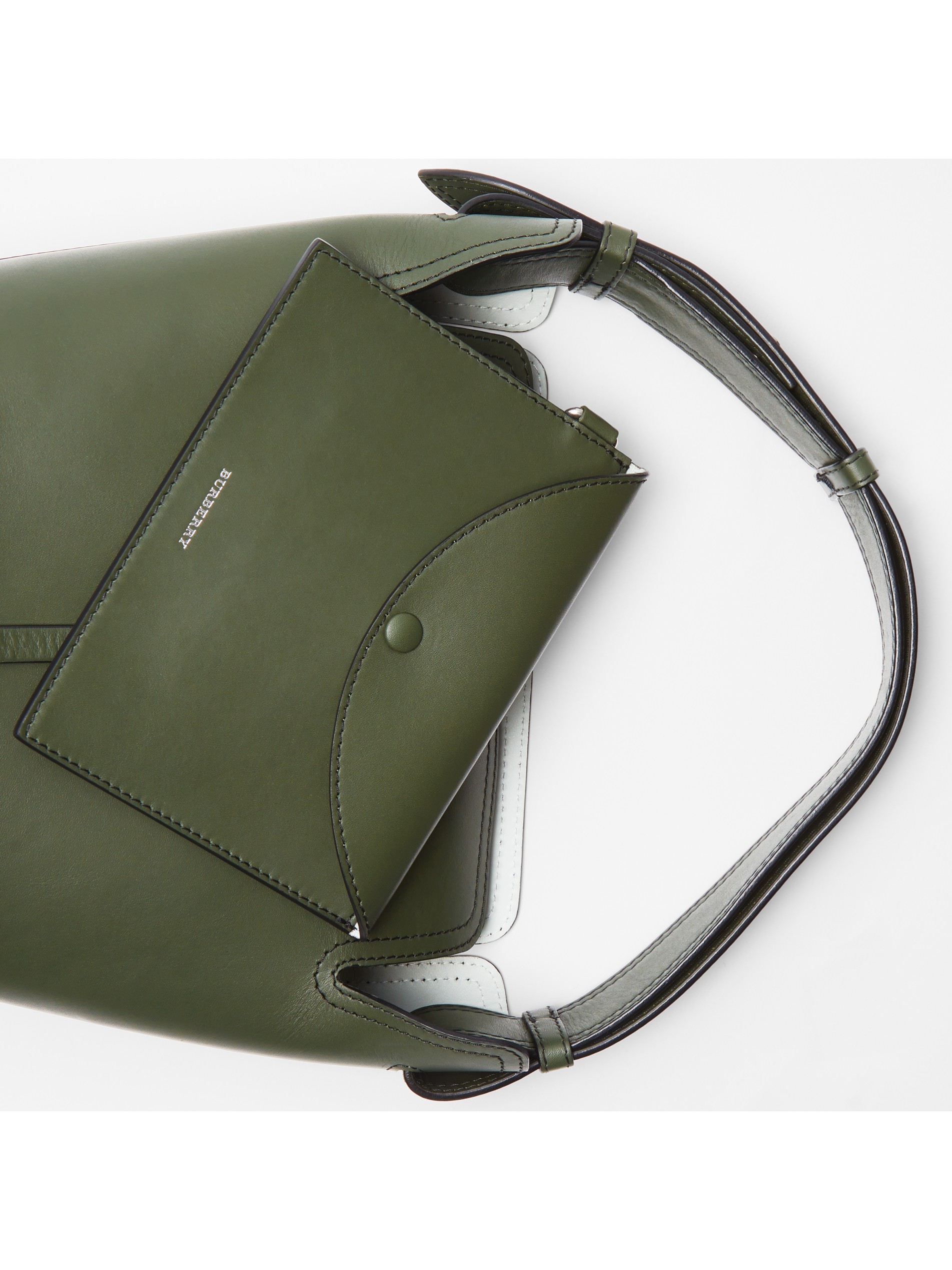 深橄榄色 the bucket - 小号皮革水桶包 产品图片11