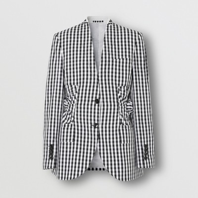 burberry blazer womens black