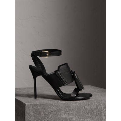 burberry black sandals