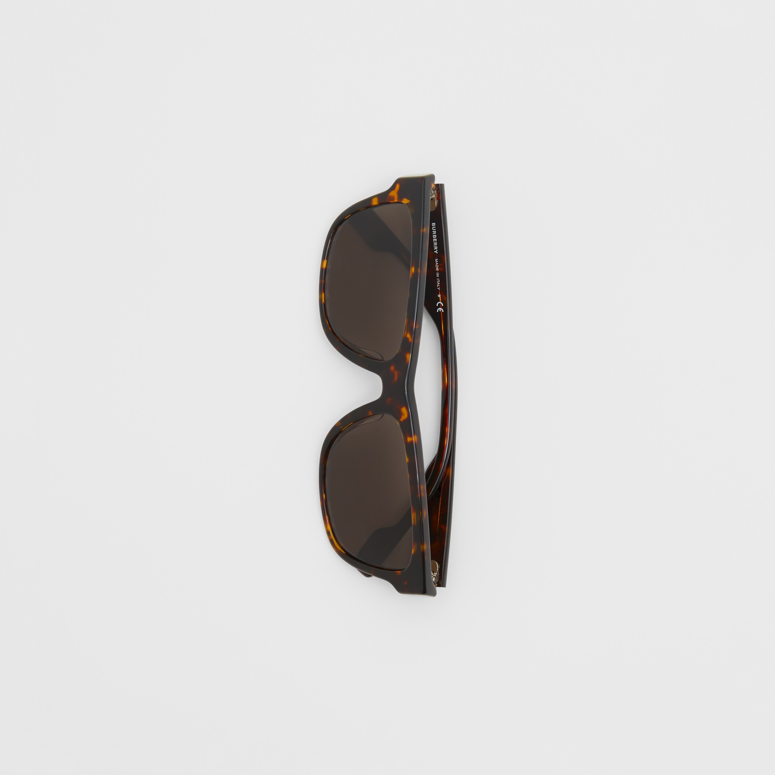 Square Frame Sunglasses in Tortoiseshell - Men | Burberry® Official